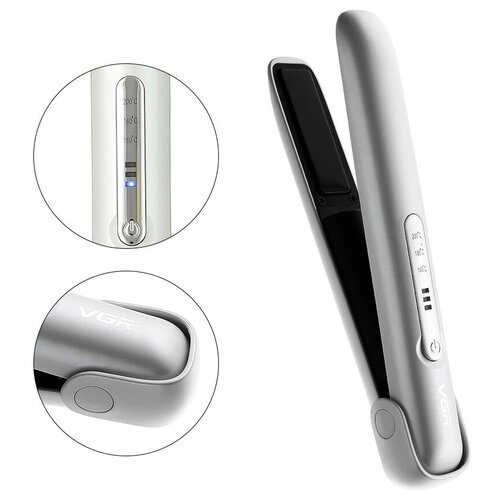 Беспроводной выпрямитель для волос Утюжок для волос аккумуляторный Профессиональный Дорожный MARKA V0585 248300₽