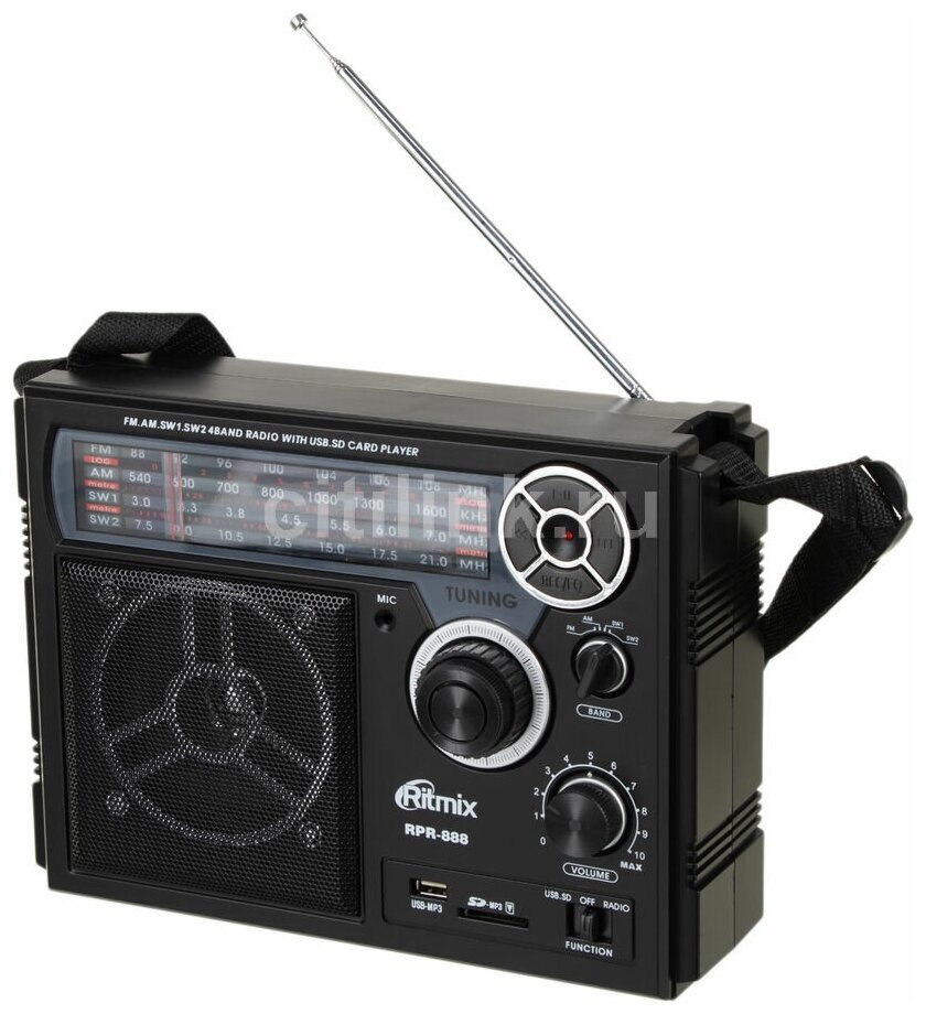 Радиоприемник Ritmix RPR-888, черный