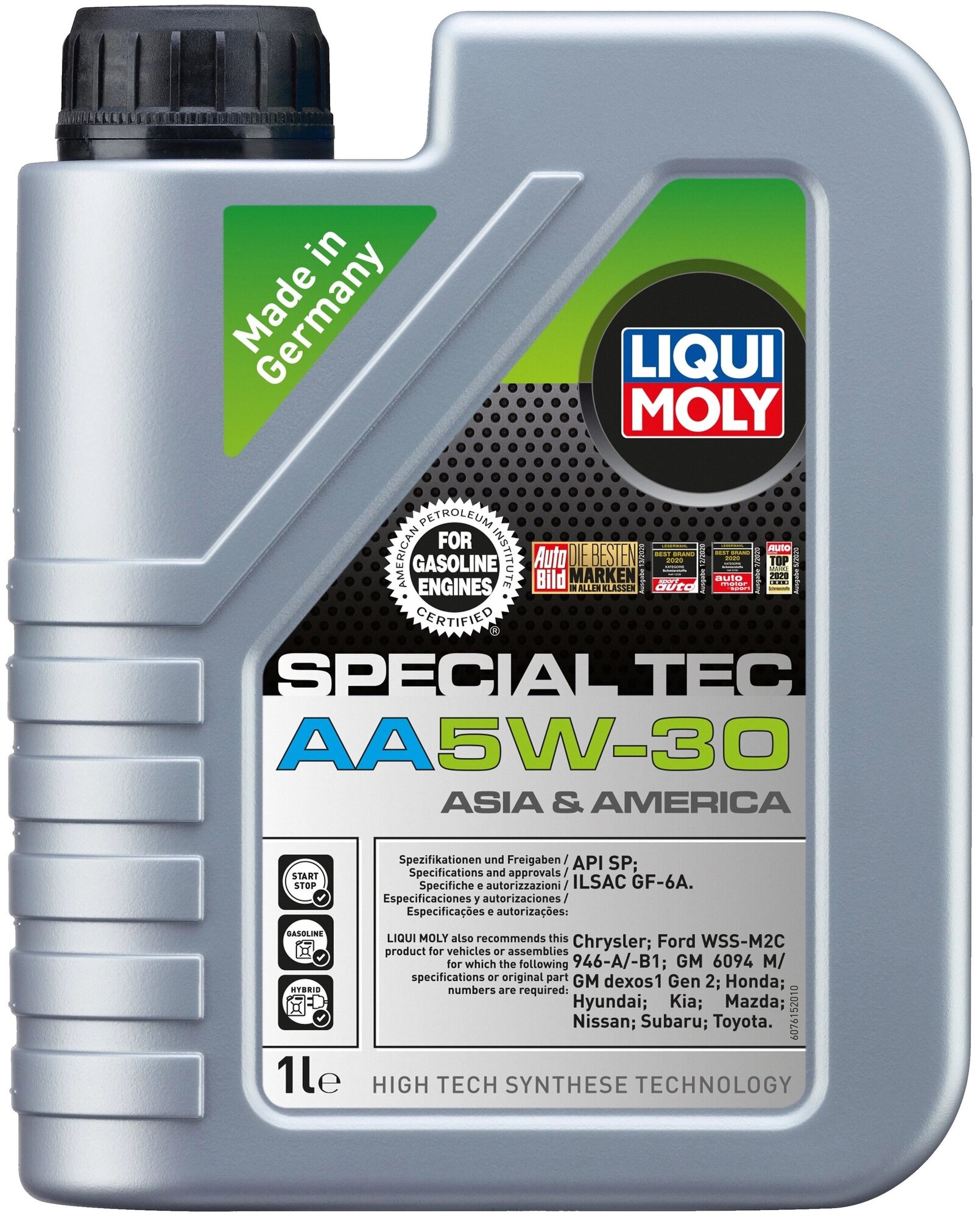 Моторное масло LIQUI MOLY Special Tec AA 5W-30 HC-синтетическое 1 л