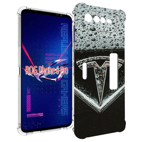 Чехол MyPads tesla тесла 1 для Asus ROG Phone 6 Pro задняя-панель-накладка-бампер