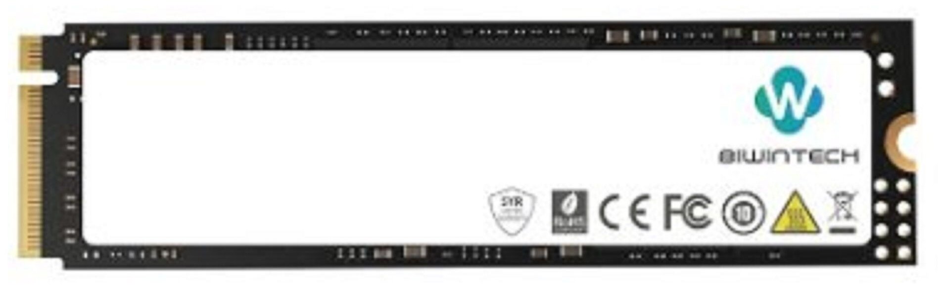 Внутренний SSD M.2 BiwinTech 512Gb NX700 Series /82P1E9#G/ (PCI-E 3.0 x4, up to 3400/2400MBs, 3D TLC, DRAM 512MB, NVMe, 290TBW, 22х80mm)