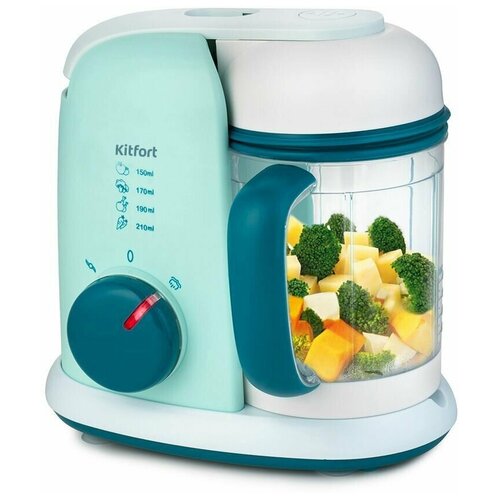 Блендер-пароварка Kitfort KT-2305 400Вт 230мл белыйголубой 519000₽