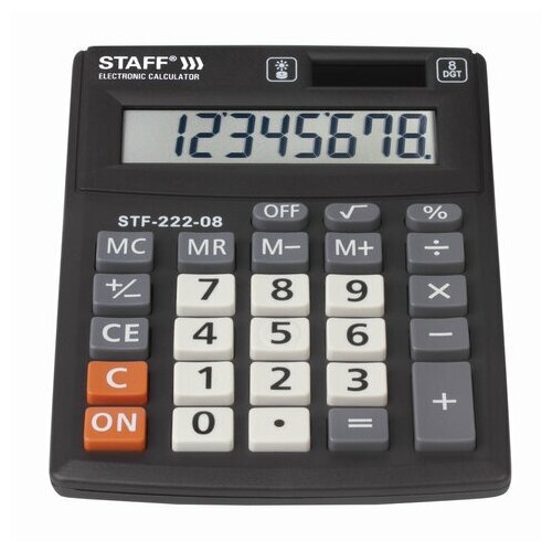 Калькулятор настольный (8 разрядов) (STF-222 (250418) Staff - фото №4