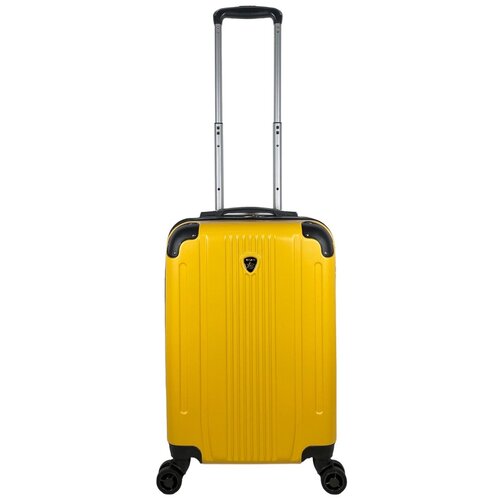Чемодан – ручная кладь (размер S) 40 л, 55x35x21 см, поликарбонат, цвет желтый
