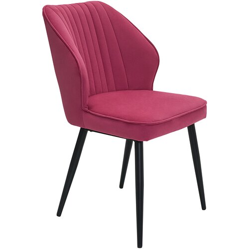 Стул Латте, каркас черный, ткань Maserati azur, бирюзовый