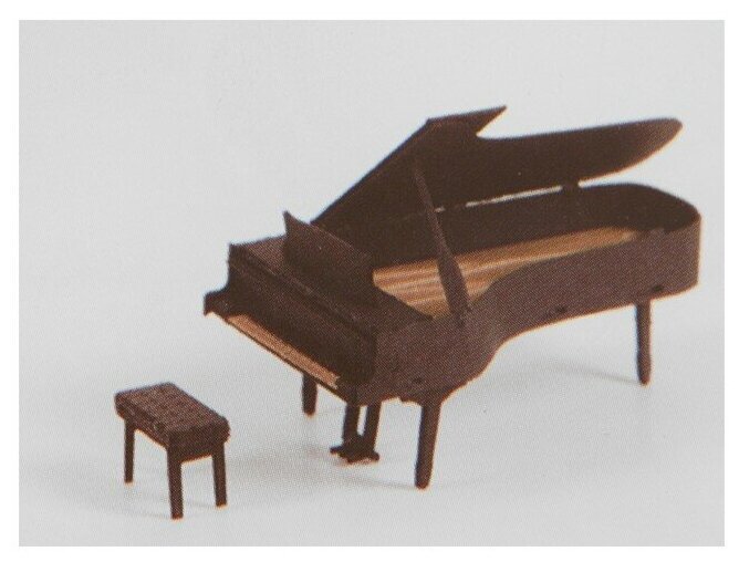 Сборная 3D модель КНР "Пианино" из бумаги с лазерной резкой
