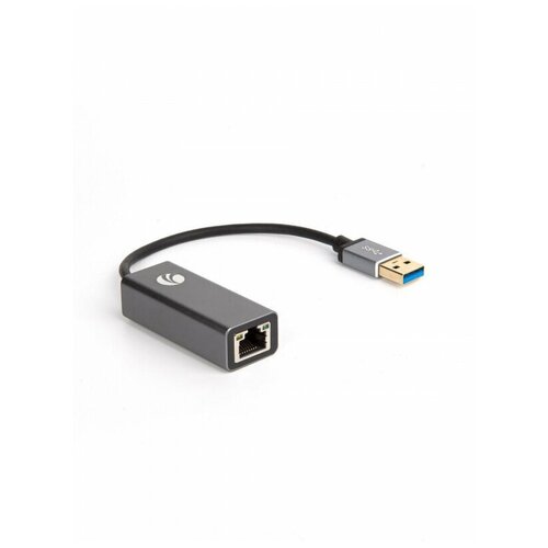 VCOM DU312M Кабель-переходник USB 3.0 (Am) -- LAN RJ-45 Ethernet 1000 Mbps, Aluminum Shell, VCOM DU312M кабель vcom usb3 to rj45 0 15м du312m