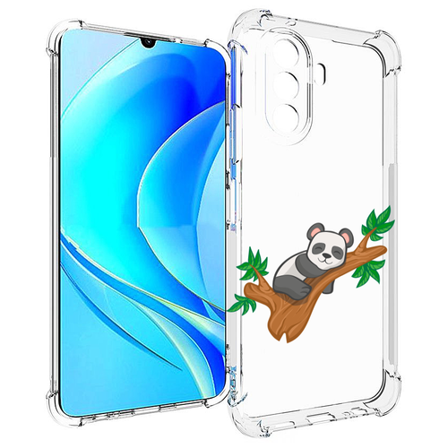 Чехол MyPads панда-на-деревце для Huawei Nova Y70 / Nova Y70 Plus (MGA-LX9N) / Huawei Enjoy 50 задняя-панель-накладка-бампер