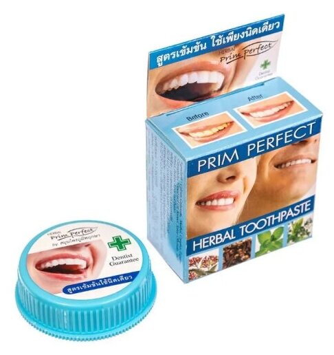 Растительная зубная паста Prim Perfect Herbal Toothpaste 25г