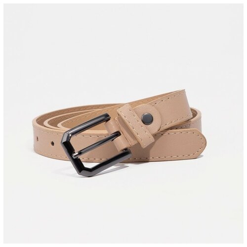 фото Ремень женский, ширина - 2,3 см, пряжка металл, цвет светло-коричневый mikimarket