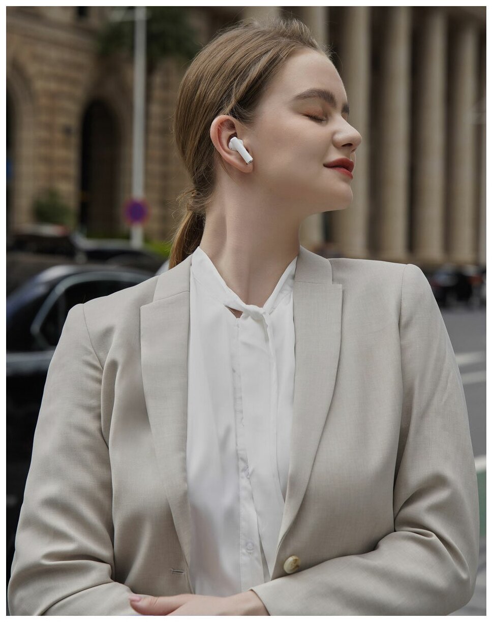 Bluetooth-гарнитура HONOR Choice EarBuds X3, белая - фото №8
