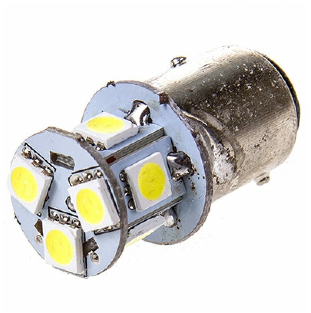 Лампа P21 5W (S25) 24V BAY15d, светодиодная 8SMD, двухконтактная, штифты смещены по высоте SKYWAY