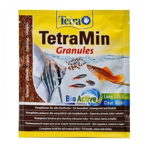 TetraMin Granules (гранулы) для всех видов декоративных рыб 15 г. - фотография № 20