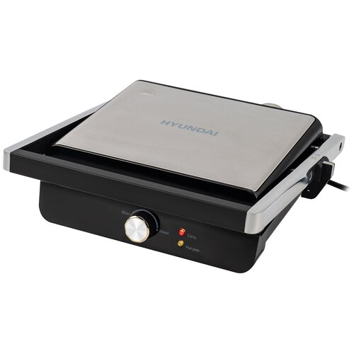 Электрогриль HYUNDAI HYG-1043 серебристыйчерный 383000₽