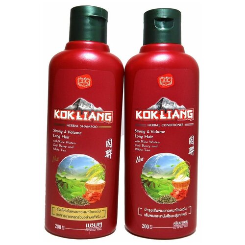 Шампунь + Кондиционер Kokliang Strong  & Volume Long Hair 200+200 мл.