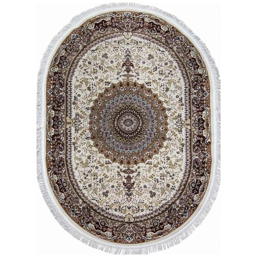 Ковер d205 - CREAM-RED - Овал - коллекция SHAHREZA 0.80x1.20