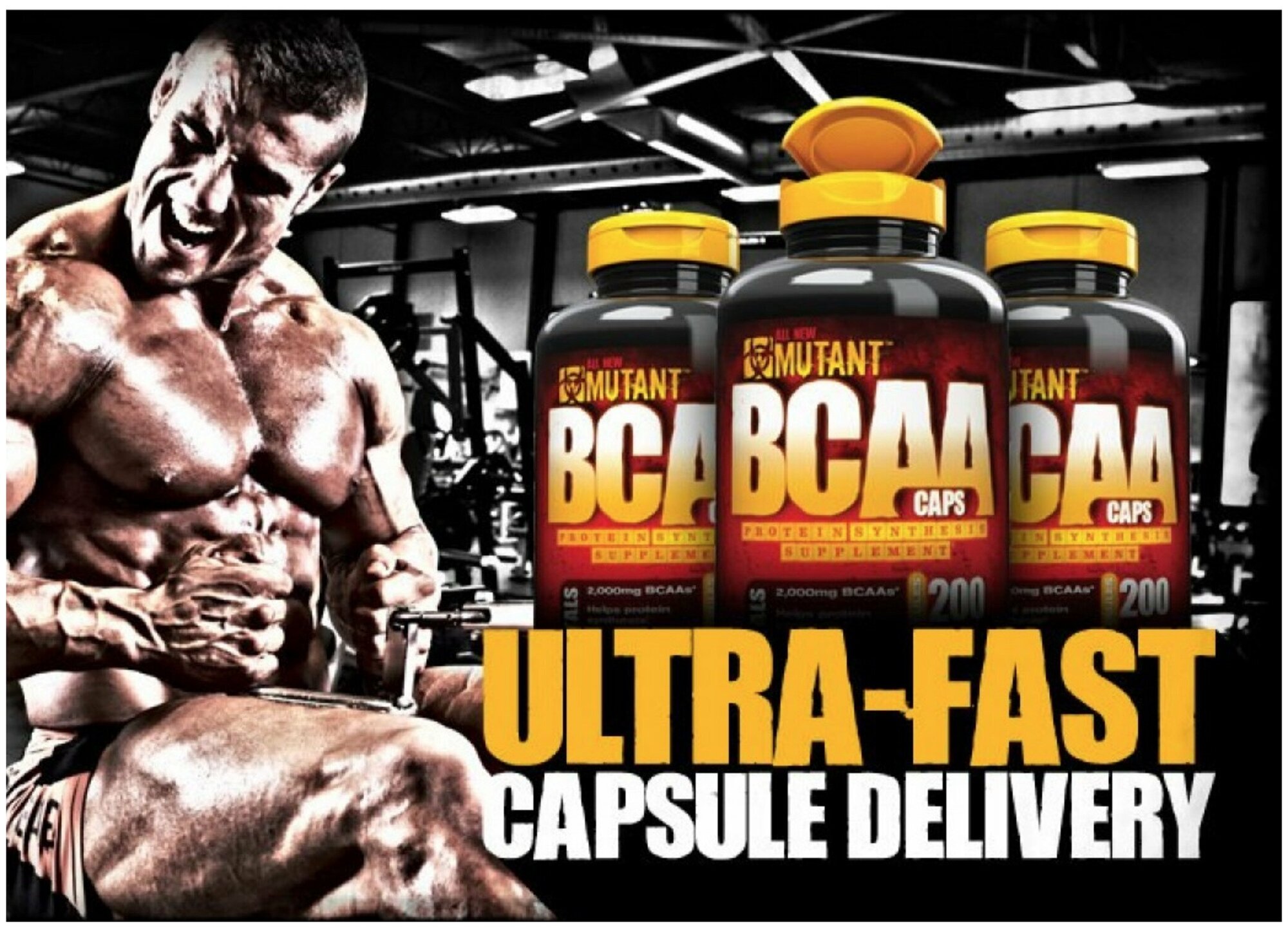 Аминокислоты и BCAA для спорсменов MUTANT BCAA Capsules 640mg х 200caps