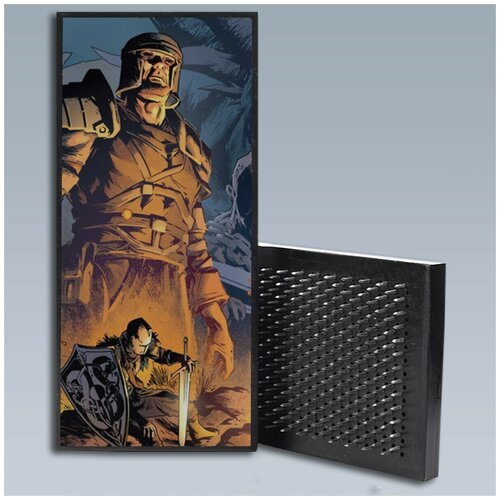 фото Доска садху для йоги с гвоздями, уф печать игры dark souls - 459 шаг 10мм woodart