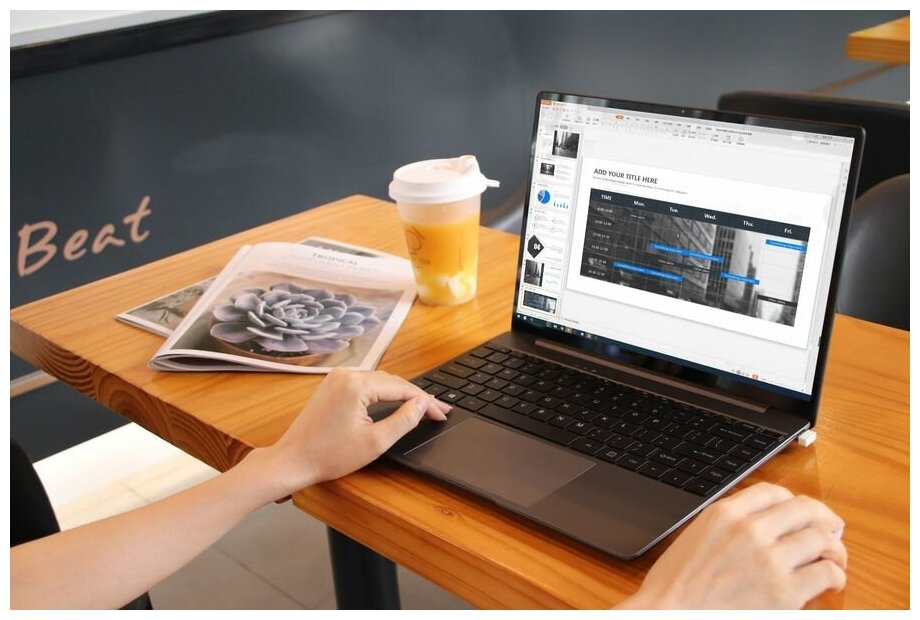 Ноутбук CHUWI 1416512 14 IPS Intel Core i3 10110U 21ГГц 16ГБ 512ГБ SSD Intel UHD Graphics Windows 11 Home серый