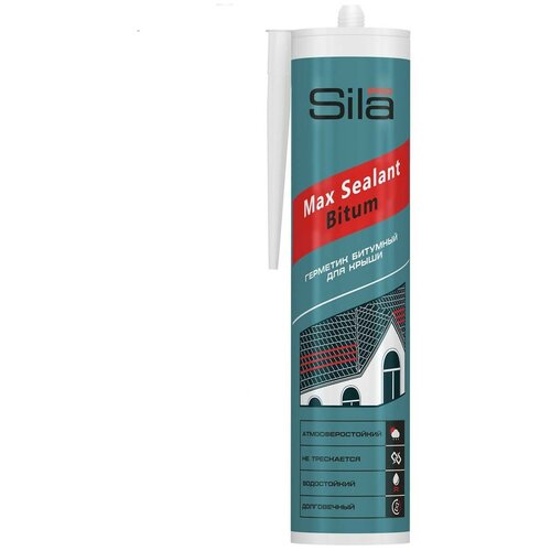 Битумный герметик для крыши Sila PRO Max Sealant, Bitum, 280 мл SSBBR280