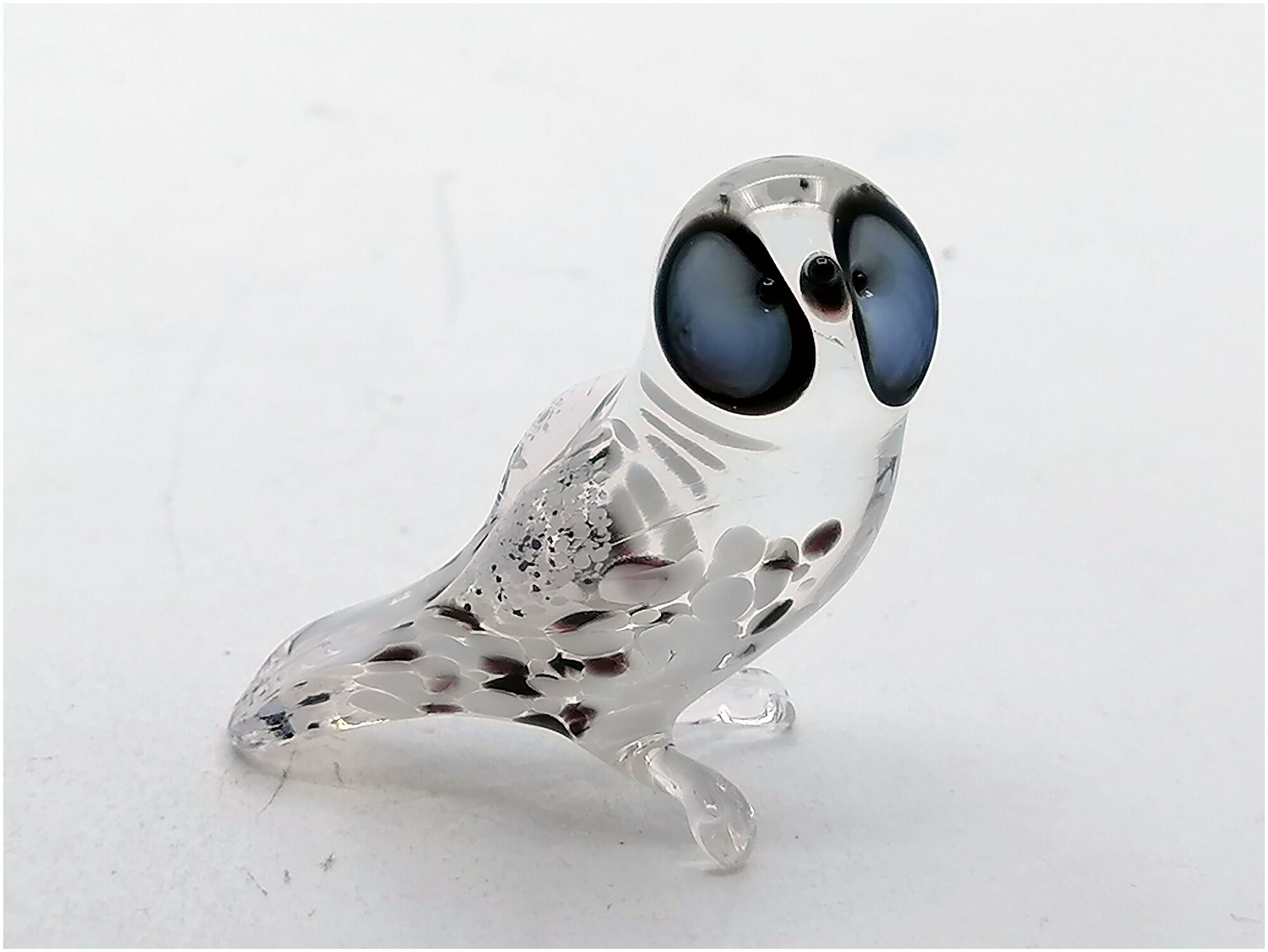 фото Сова/ статуэтка стеклянная/сувенир из стекла/ сова сувенир/ фигурка из стекла