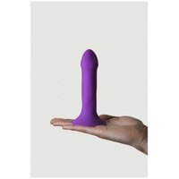 Фиолетовый дилдо на присоске HITSENS 6 - 13,5 см.