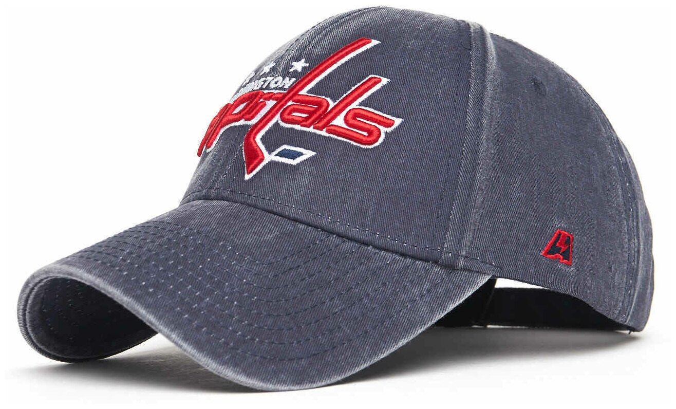 Бейсболка Atributika & Club Washington Capitals для мужчин и женщин, размер 55-58, синий/джинса
