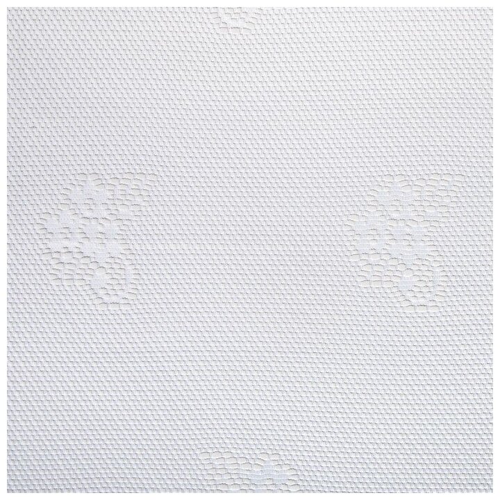Тюль на кухню со шторной лентой, 200х165 см, цвет белый, 100% полиэстер