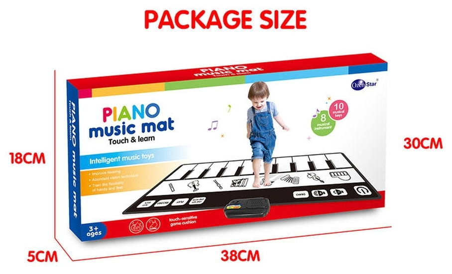 Детский музыкальный коврик PIANO Music Mat Touch&Learn / Детский музыкальный коврик