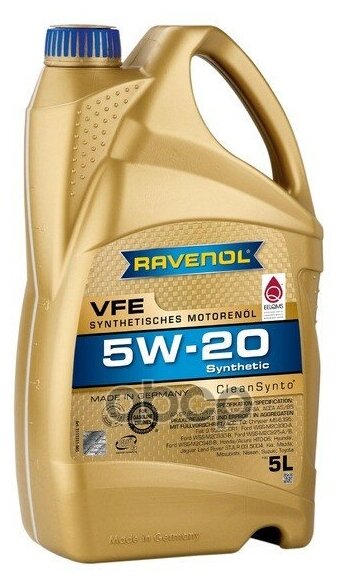 Sae 5W-20 5L Vfe New Моторное Масло Ravenol арт. 4014835846067