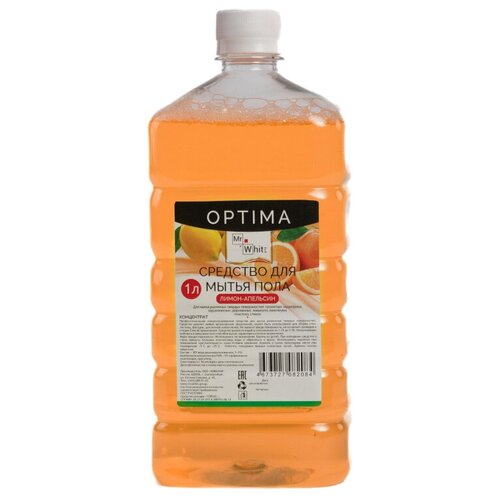 Средство для мытья пола Mr.White OPTIMA концентрат Лимон-Апельсин 1л