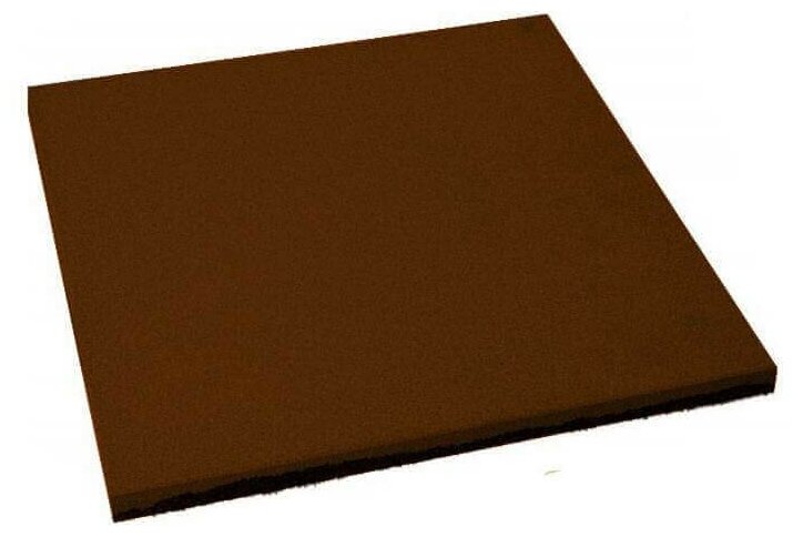 Newmix Резиновая плитка Квадрат 40 мм грунт (Яйцо) коричневая