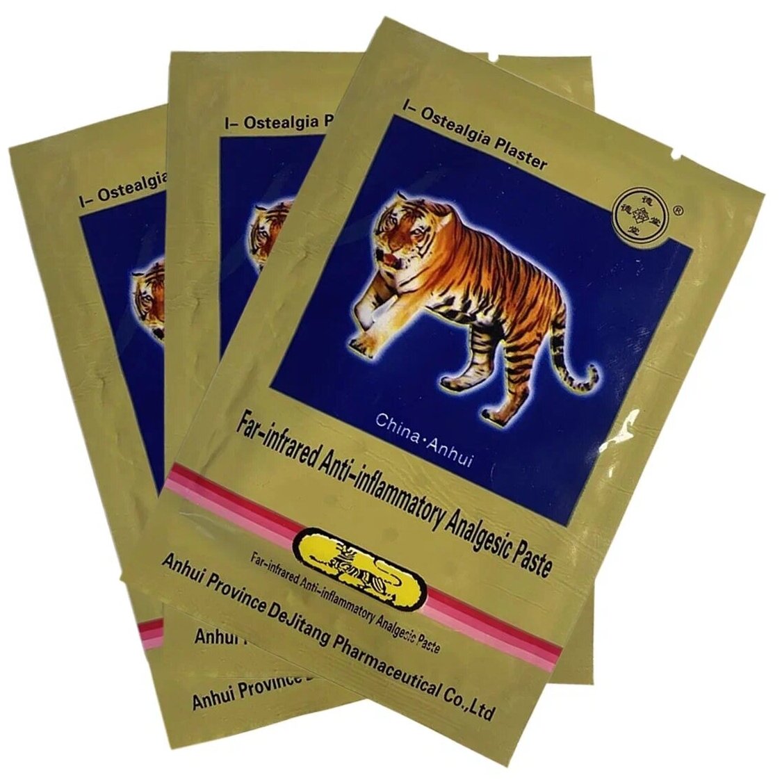 Пластырь тигровый набор из 6 шт. (по 2 шт в 1 упаковке)