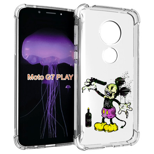 Чехол MyPads Драг Микки для Motorola Moto G7 Play задняя-панель-накладка-бампер