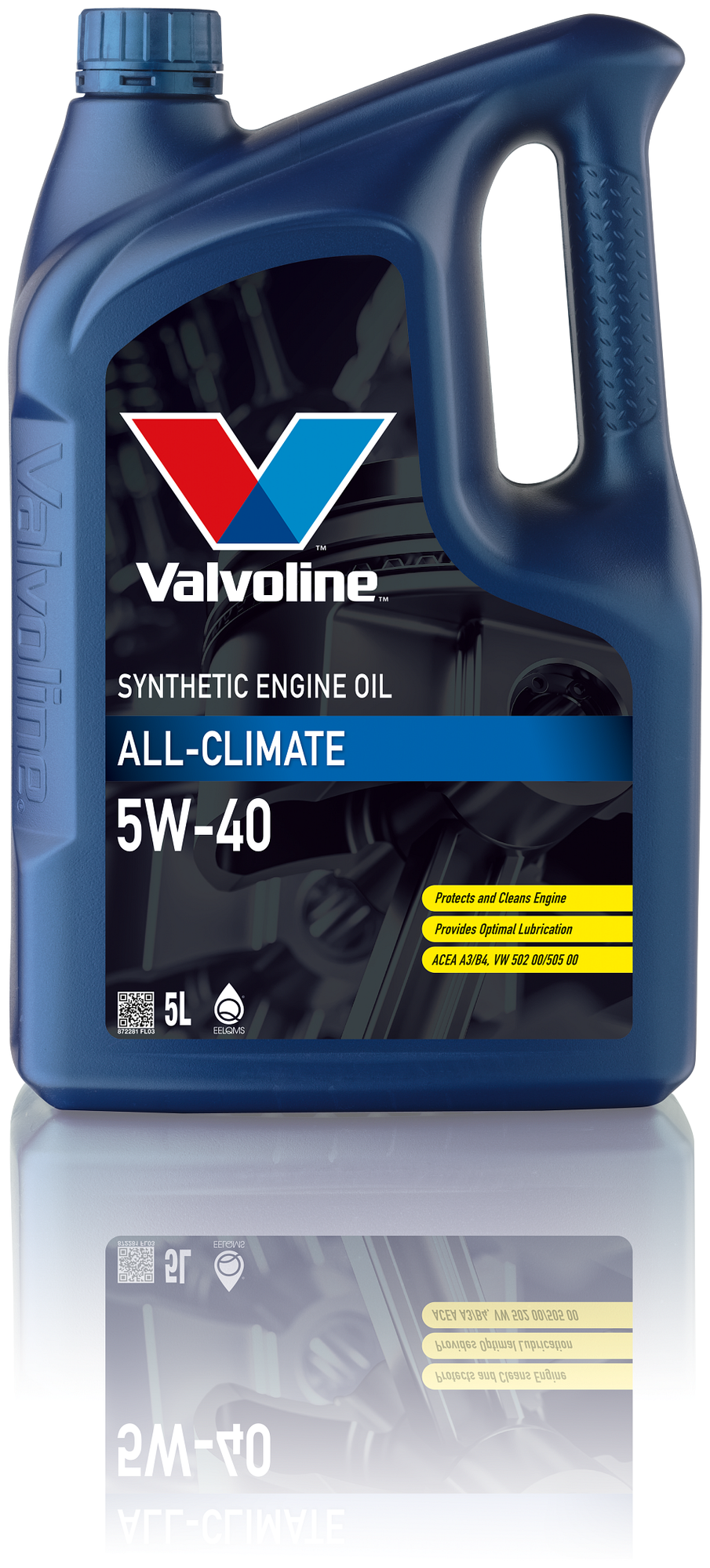 Синтетическое моторное масло VALVOLINE All-Climate 5W-40, 5 л, 1 шт.