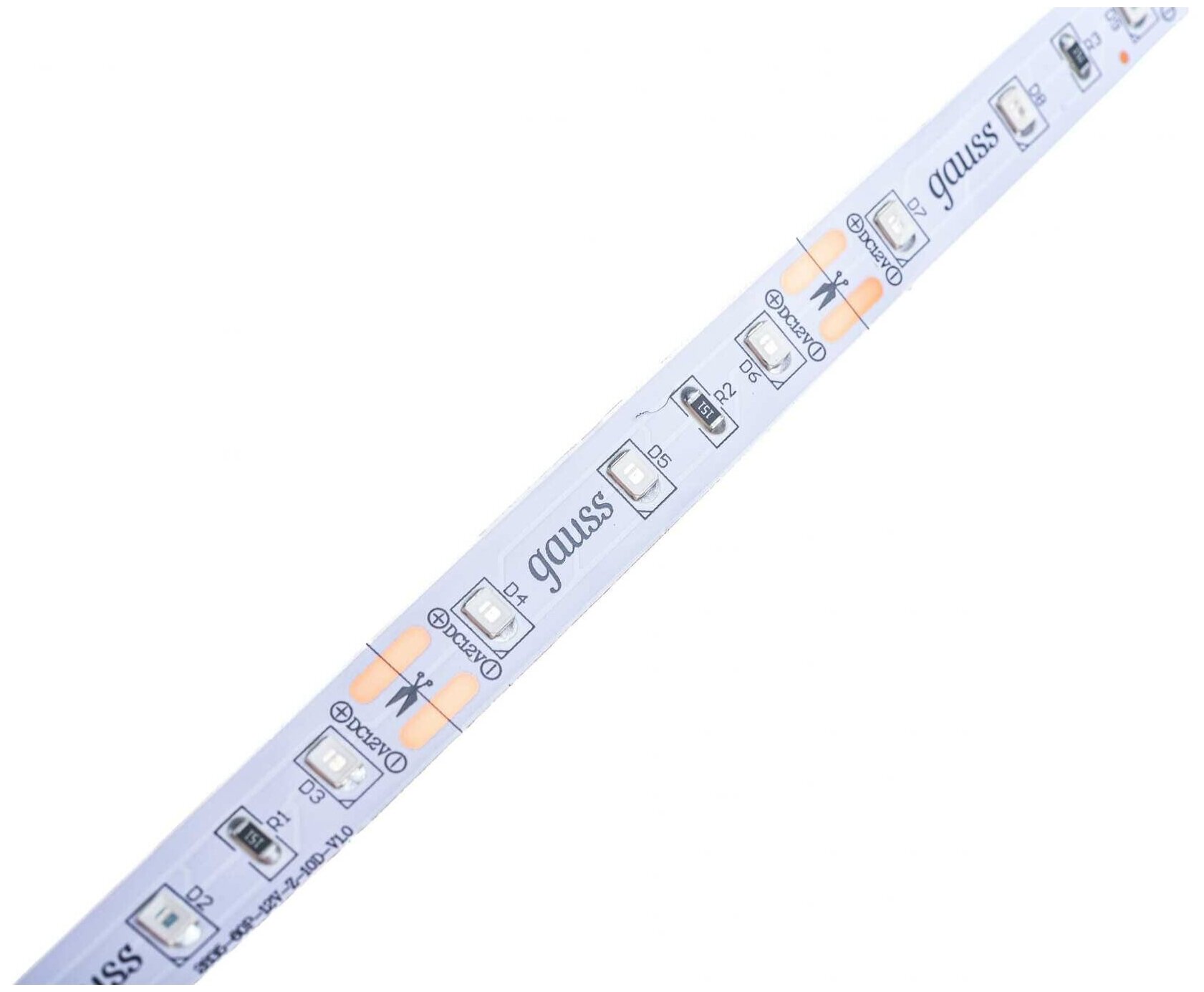 355000605 Лента LED Elementary 2835/60-SMD 4.8W 12V DC зеленый IP20 (ZIP Bag 5м) Gauss - фото №4