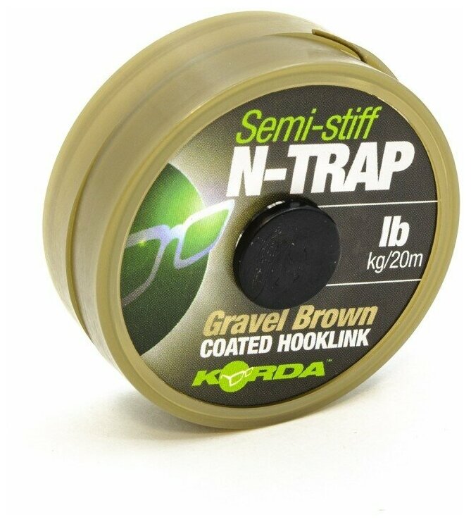 Поводковый материал KORDA N-Trap Semi-stiff 20lb Gravel