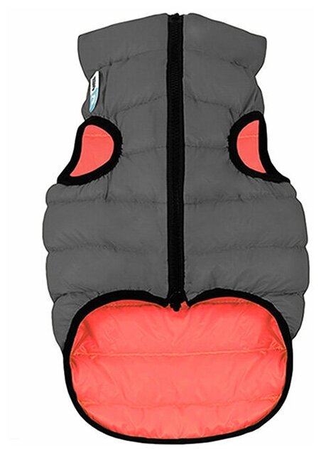 Курточка AiryVest двухсторонняя кораллово-серая XS 22см 1714 - фотография № 7