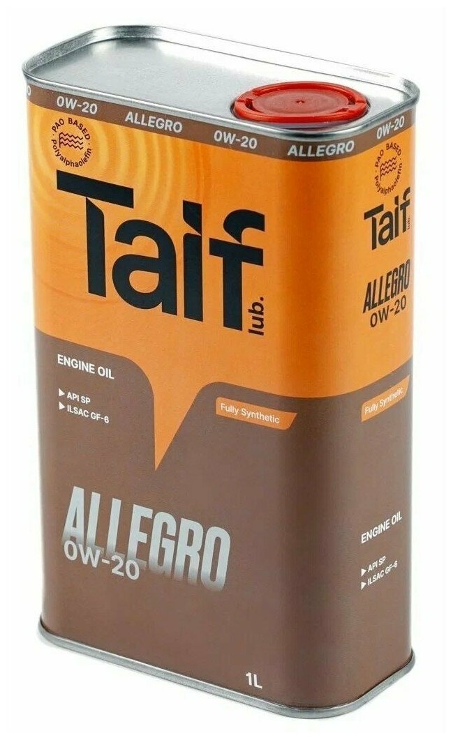 TAIF ALLEGRO 0W20 4л SP, GF-6
