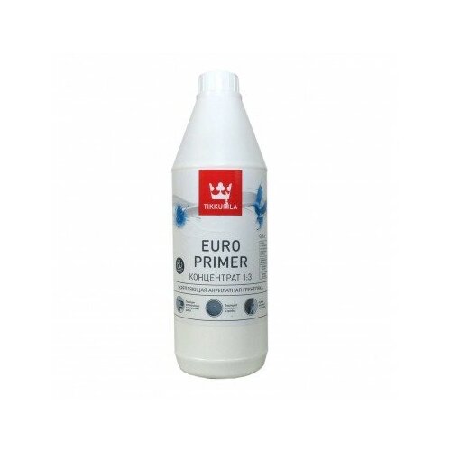 Tikkurila Euro Primer Концентрат 1:3 грунтовка акрилатная, укрепляющая 0,9 40470 .