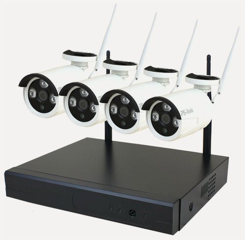 Изображение товара Комплект видеонаблюдения WIFI PS-link C304W 3Мп 4 камеры для улицы