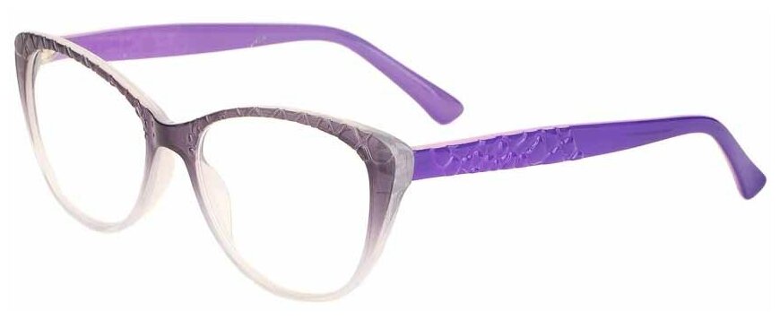 Готовые очки для чтения фиолетовые с диоптриями +2.50 футляр