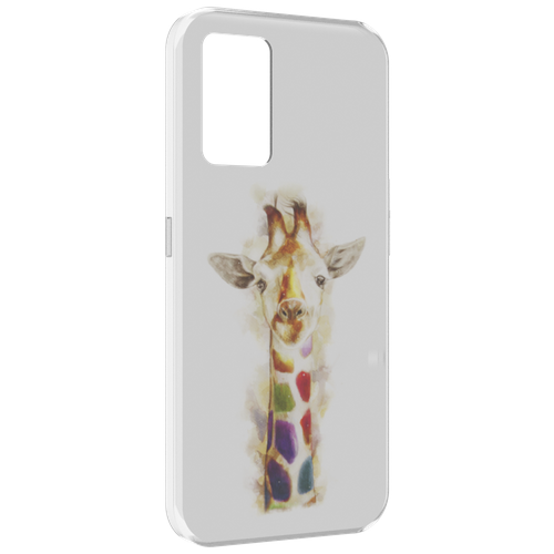 Чехол MyPads Красочный жираф для Oppo K10 4G задняя-панель-накладка-бампер