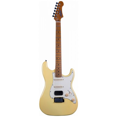 Электрогитара Stratocaster(H-S-S) с машинкой тремоло, Vintage Yellow, JET электрогитара stratocaster h s s с машинкой тремоло sea foam green jet