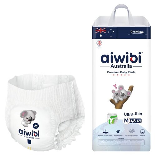 Трусики-подгузники детские AIWIBI Premium M 6-11 кг 48 шт