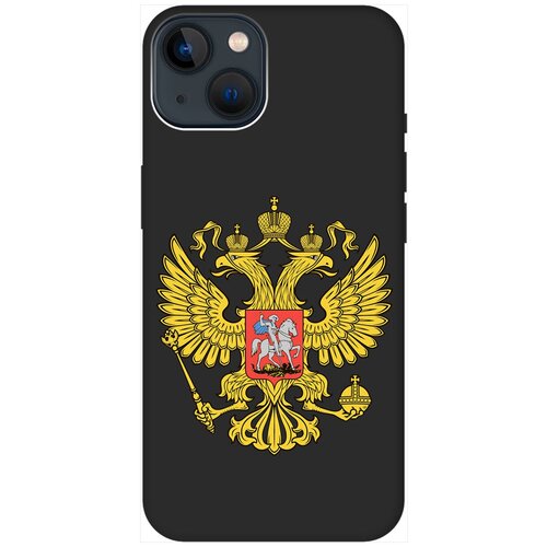 Силиконовый чехол на Apple iPhone 14 Plus / Эпл Айфон 14 Плюс с рисунком Patriot Soft Touch черный силиконовый чехол на apple iphone 14 plus эпл айфон 14 плюс с рисунком rose soft touch черный