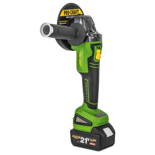 Бесщеточная аккумуляторная болгарка Procraft PWA216 125мм 2акб 20В 4Ач 899000₽