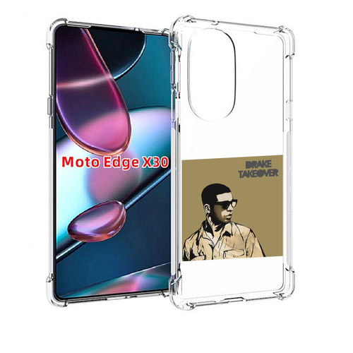 Чехол MyPads Drake - Takeover для Motorola Moto Edge X30 задняя-панель-накладка-бампер