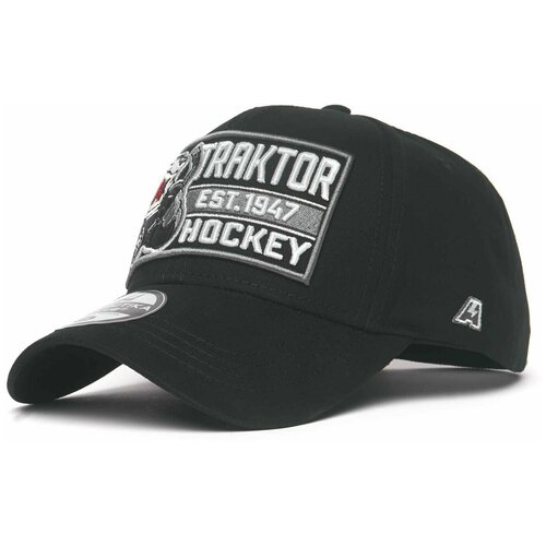 фото Бейсболка мужская хк трактор atributika & club, кепка из хлопка чёрная атрибутика и клуб