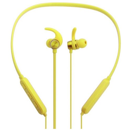 Наушники внутриканальные Celebrat SKY-5 с регулятором громкости bluetooth кнопка ответа цвет жёлтый 156800₽